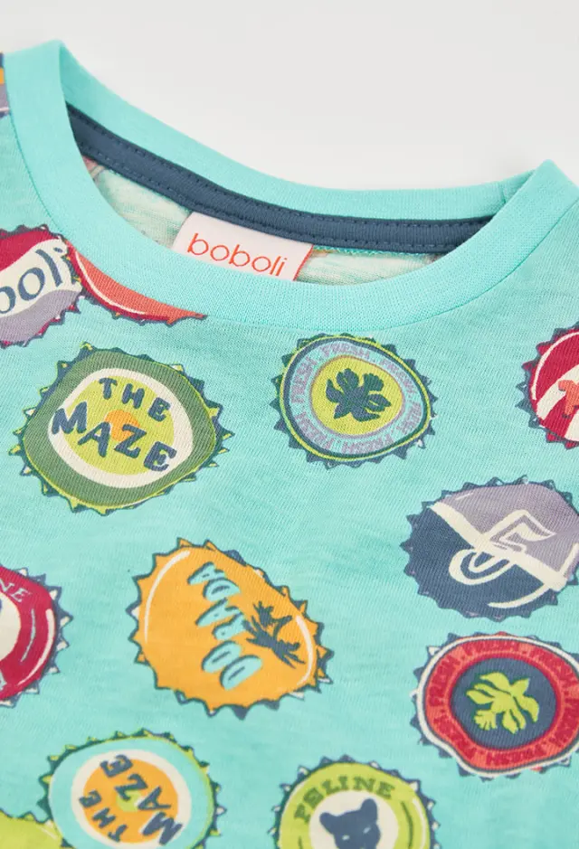 Boboli Knit t-shirt με τύπωμα για αγόρι 523077-9864 3