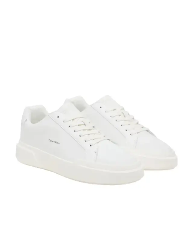Calvin Klein - Γυναικεία Sneakers Chunky Cupsole Laceup Lth Wn YW0YW01947-0K4 Λευκό 2