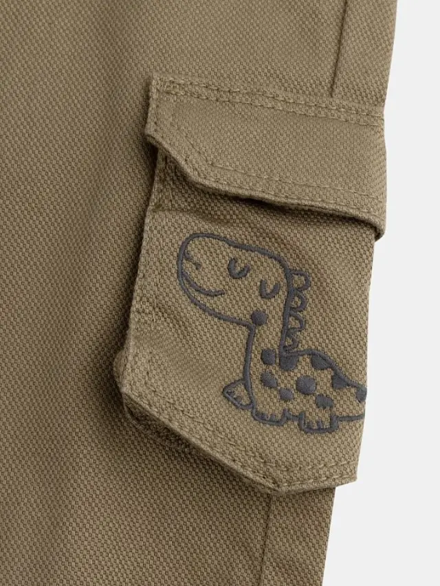 Βρεφικό Παντελόνι για Αγόρια Chaki Dinosaur ΚΑΦΕ 3