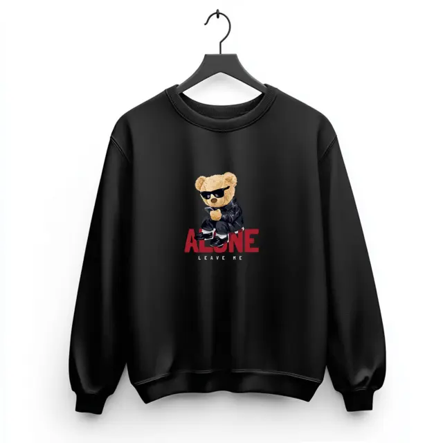 Φούτερ Noshame® Μαύρο με τύπωμα - 3025059 - XXL