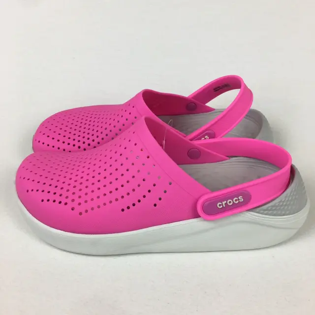 Crocs Literide Clog Electric Pink Heel Strap 38-39