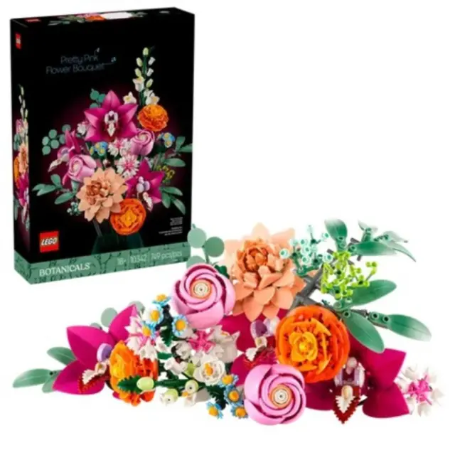LEGO ICONS 10342 The Botanical Collection - Pretty Pink Flower Bouquet