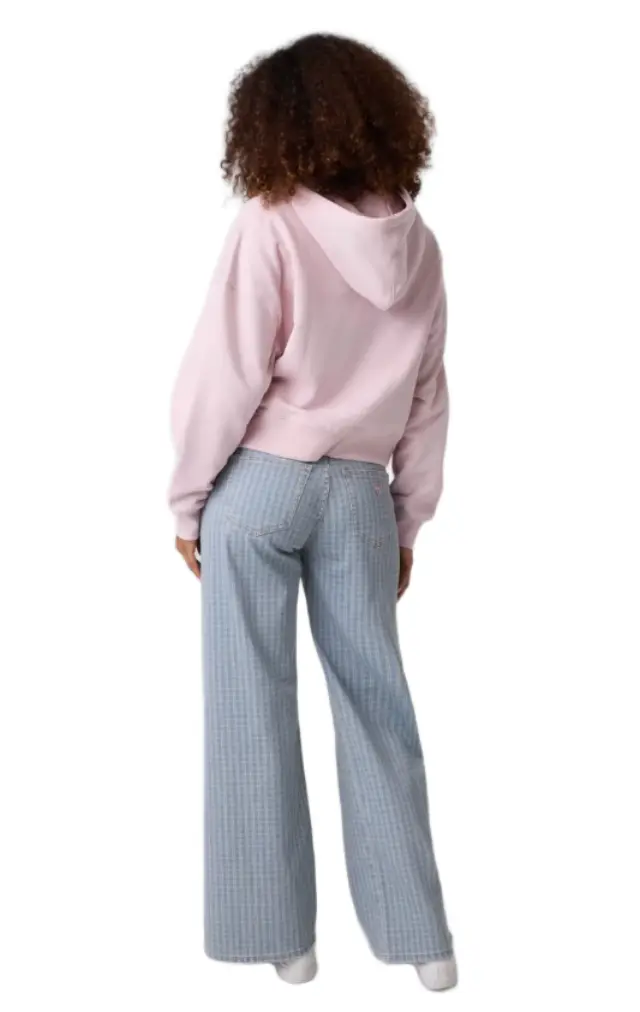 Guess γυναικείο crop φούτερ με κουκούλα W6RQ00K68I4-1 2