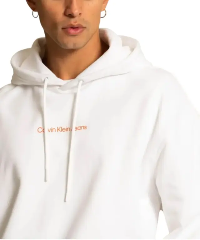 Calvin Klein - Ανδρικό Φούτερ Hoodie Regular Fit J30J321905-YAF Λευκό 3