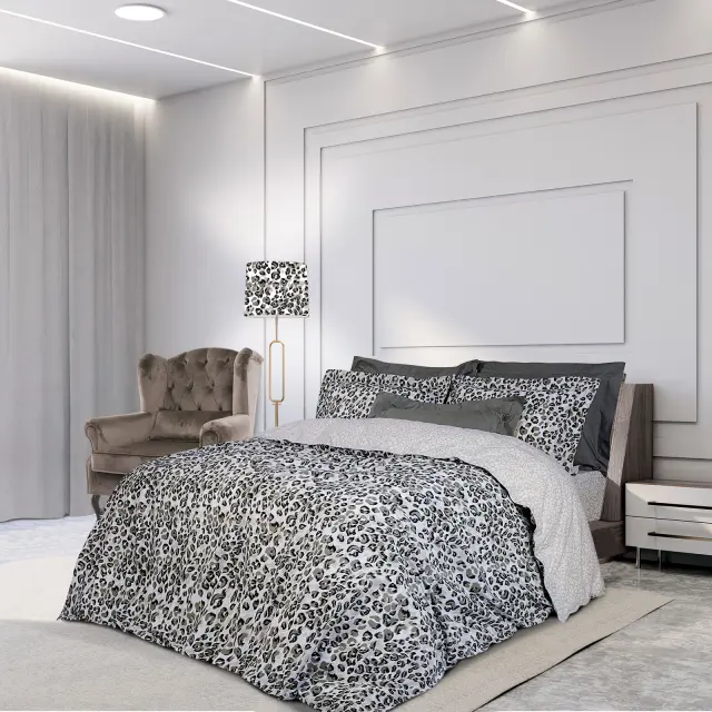 Σετ Σεντόνια 170Χ260 Μονά Χωρίς Λάστιχο Essential Greenwich Polo Club 2122 Λευκό-Μαύρο-Χακί