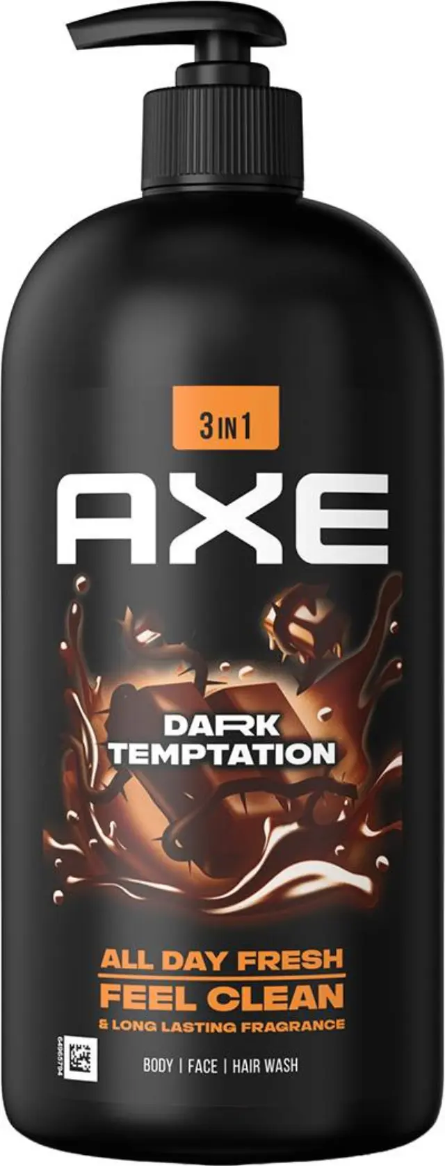 Axe Dark Temptation 3 σε 1 Αφρόλουτρο Σώματος 900ml