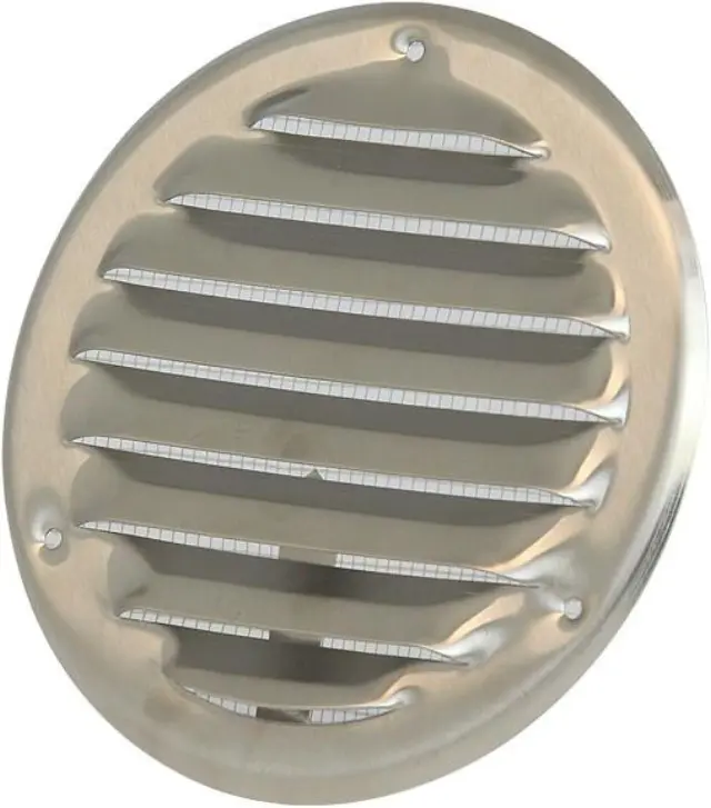 Europlast MR100i - Περσίδα Εξαερισμού Ανοξείδωτη (Inox) με Πλέγμα Προστασίας 2