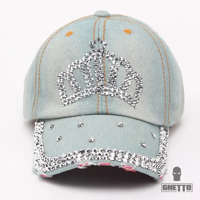 Ghetto Denim Bling Bling Cap