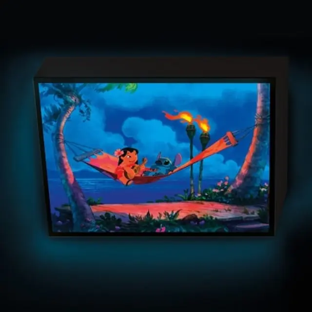 Pyramid Φωτιζομενος Πίνακας LILO and STITCH - Hammcock - Light Canvas 30x40 Cm 2
