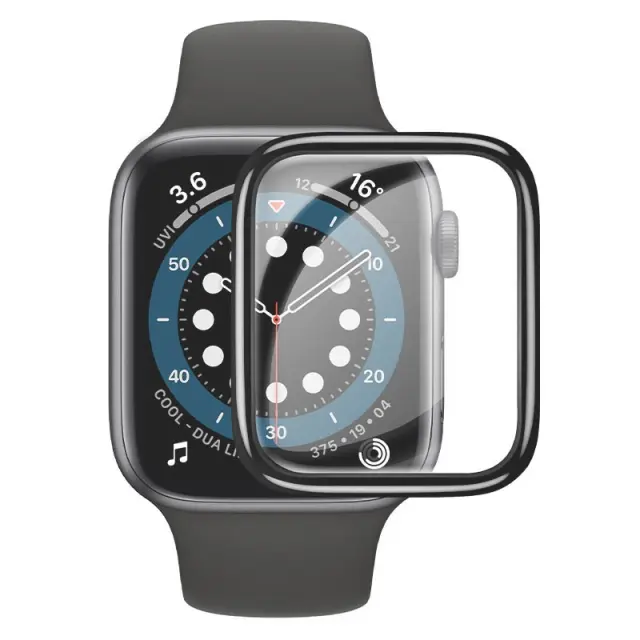 Tempered Glass Hoco A29 0.33mm 9H 3D Hot bending 40mm για iWatch Series4 5 6 SE Μαύρο 3
