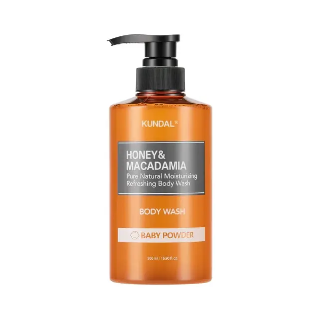 Kundal Honey & Macadamia Pure Body Wash Baby Powder Ενυδατικό Αφρόλουτρο με Μέλι, 500ml