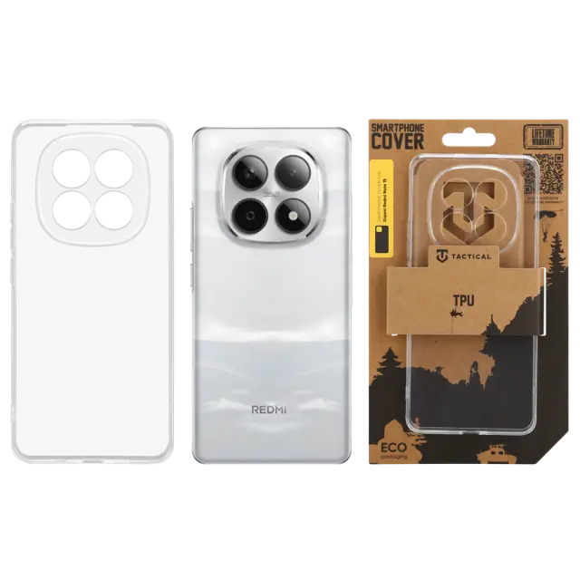 Tactical TPU Cover for Xiaomi Redmi Note 15 5G Transparent 3