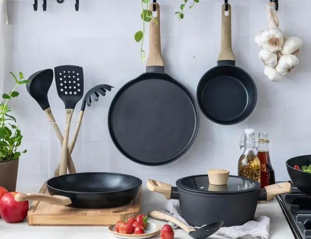 Κατσαρόλα Natural MasterChef με αντικολλητική επίστρωση και διάμετρο 24cmVRD159102075 2