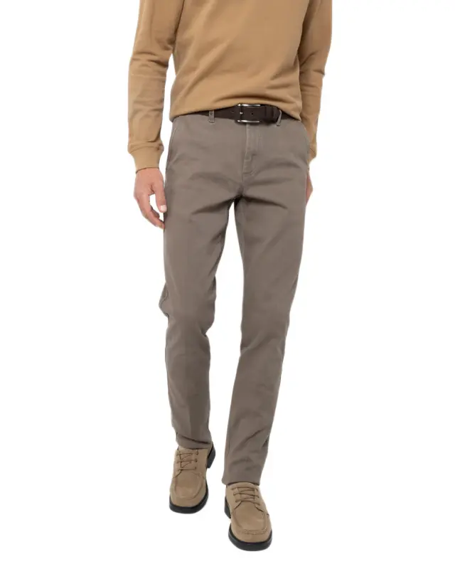 The Bostonians Dobby ανδρικό υφασμάτινο παντελόνι regular fit 3CN1626T809-3