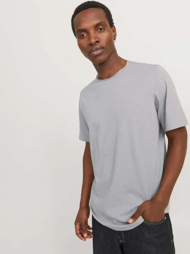 JJEBASHER TEE O-NECK SS NOOS Ultimate Grey 2