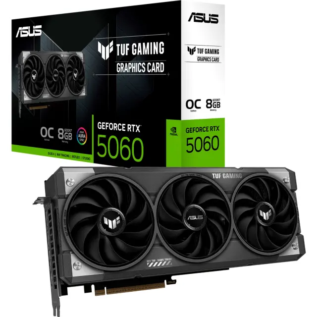 Asus GeForce RTX 5060 TUF GAMING OC 8GB (DLSS 4, 3x DisplayPort, 1x HDMI 2.1)