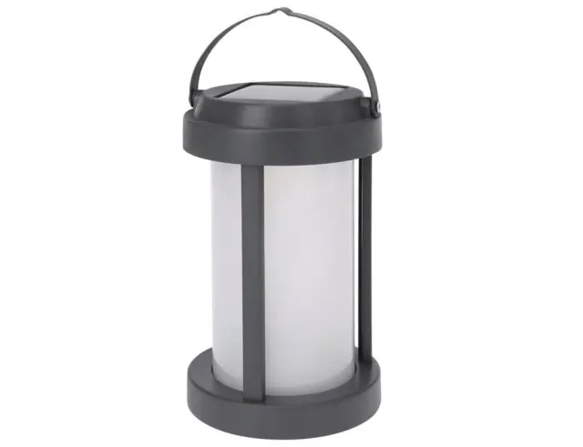 Hλιακό φανάρι κάμπινγκ Shell DT3300300 100 lumen, Με USB καλώδιο, φωτεινότητα 3 επιπέδων 100/75/50%, ένδειξης φόρτισης, γκρι DT3300300