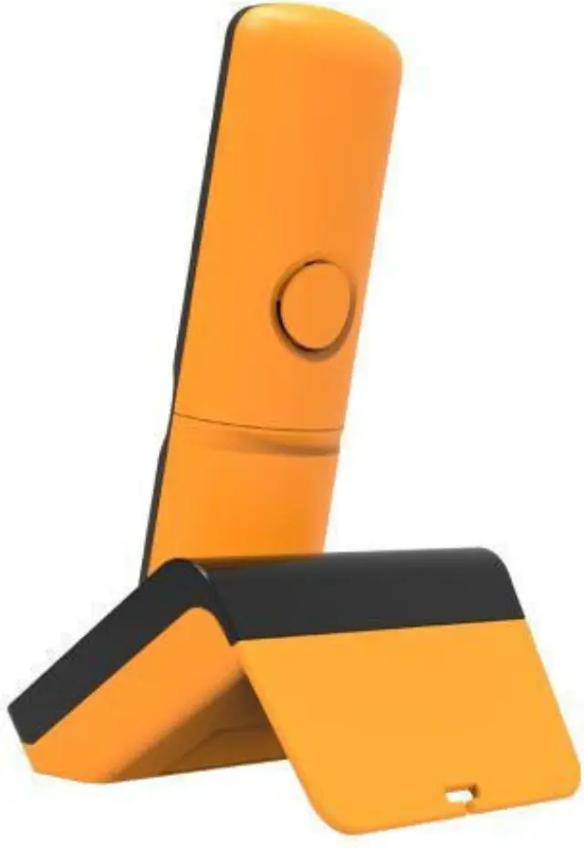 Alcatel S280 Ασύρματο Τηλέφωνο με Ελληνικό Μενού Μαύρο/Πορτοκαλί 2