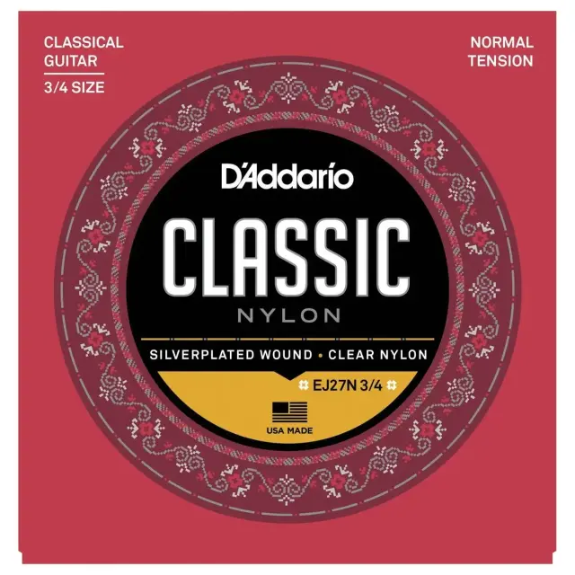 D'Addario EJ27N 3/4 Χορδές Κλασικής Κιθάρας Medium