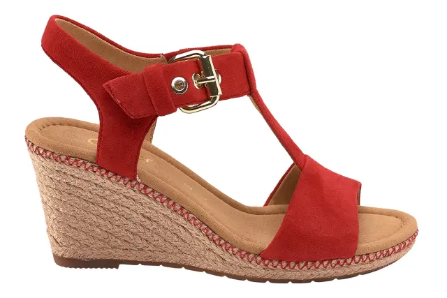 Gabor Πλατφόρμες Γυναικείο δέρμα Nubuck Κόκκινο GAB/62824 48-RUBIN 3