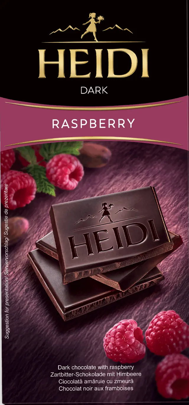 HEIDI DARK RASBERRY ΣΟΚΟΛΑΤΑ 80gr