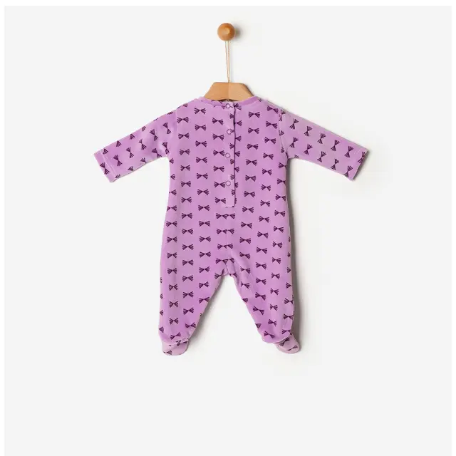 Φορμάκι Βελουτέ Bows Allover YELL-OH - Μοβ - 6-9m 75cm 2