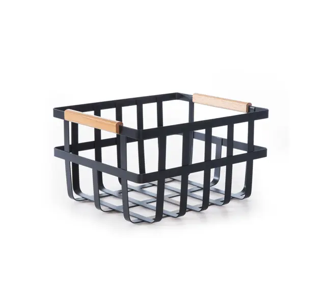 Nef-Nef Homeware Καλάθι Μεταλλικό Sezen 31x26x16,5 Black
