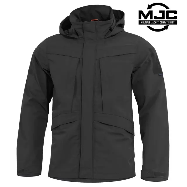 Pentagon Hurricane Shell Jacket-Μπουφάν Αδιάβροχο για Καθημερινή-Υπηρεσιακή Χρήση - 01-Black-Μαύρο