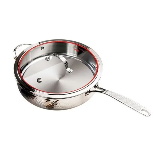 Τηγάνι ανοξείδωτο με καπάκι - 2.7L - CS001-C24 - DSP - 562519