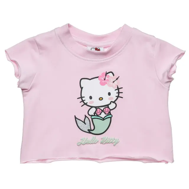 Σετ Hello Kitty cropped top και scrunchie 2