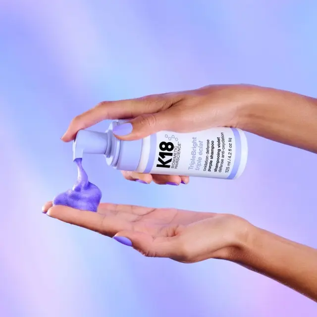 K18 TripleBright Oxidation Defense Purple Shampoo 125ml 3