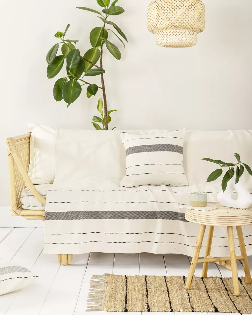 Ριχτάρι Διθέσιο 180x250 Nima Raha Beige 100% βαμβακερό