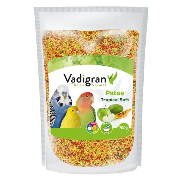 Vadigran Patee Soft Tropical Μαλακό Πατέ Τροπικών & Εξωτικών Πτηνών 700gr