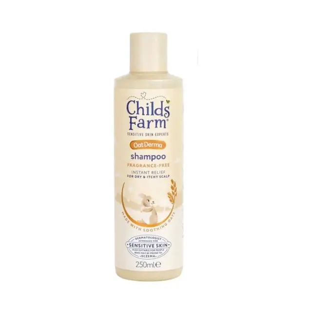 Childs Farm OatDerma Shampoo Σαμπουάν με Βρώμη χωρίς Άρωμα για Ξηρό & Ευαίσθητο Τριχωτό 250ml 2