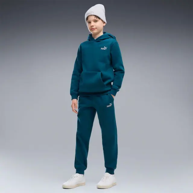 Puma Boy's Essentials 2 Color No1 Logo Fleece Sweatpants Πετρόλ 685824-36 (Puma) 3