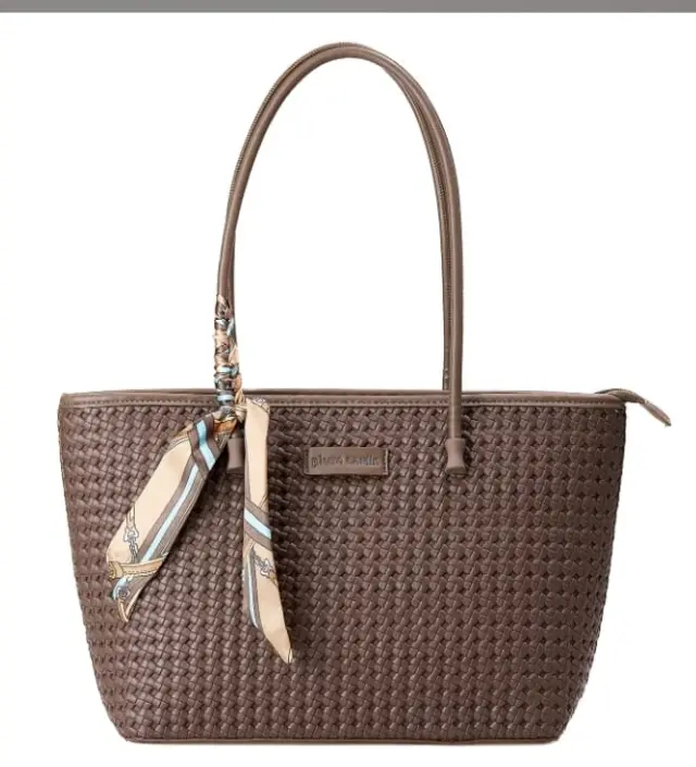 Γυναικεία τσάντα χειρός Pierre Cardin, καφέ,long23 2401