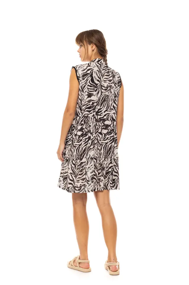 Beachwear Black Leopard B608 Type Pink Label 3