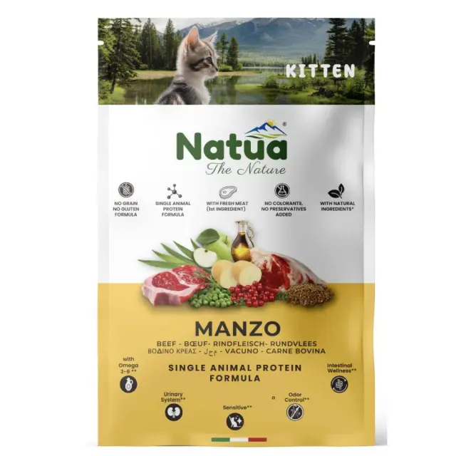 Natua Dry Kitten Beef 1.5kg