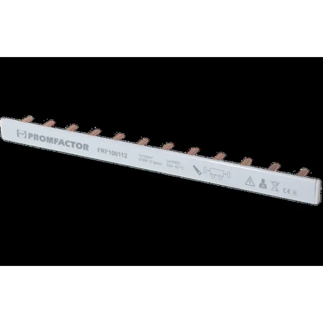 Busbar FRР 10мм2 63A 1P 12 modules PIN type
