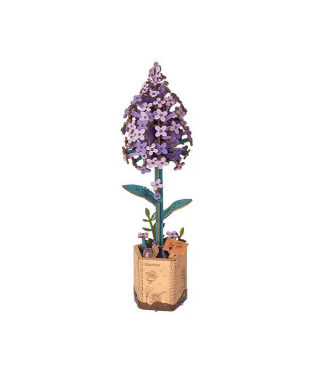 Robotime Wooden Bloom Craft Lilac TW021