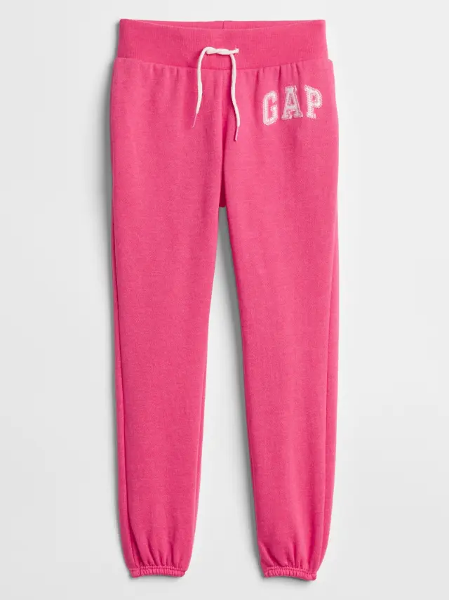 Παιδικό Gap Logo Fleece Παντελόνι Φόρμας pink jubilee - M REG