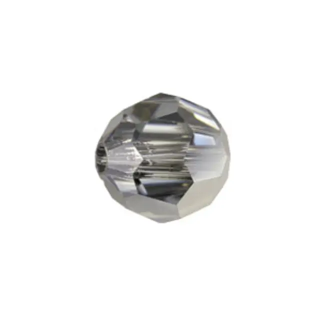 Swarovski 5000 Faceted Round Crystal Light Chrome 4mm - 10τεμ