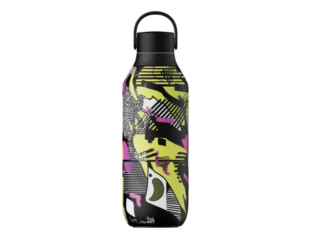 Μπουκάλι Θερμός Series 2 Studio Chilly's με χωρητικότητα 500ml και διατήρηση θερμοκρασίας 12h ζεστό / 24h κρύο - Concrete Jungle