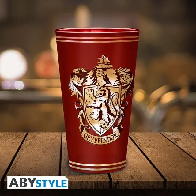 Ποτήρι γυάλινο HARRY POTTER - Premium Large Glass - 400ml - Gryffindor ABYVER206
