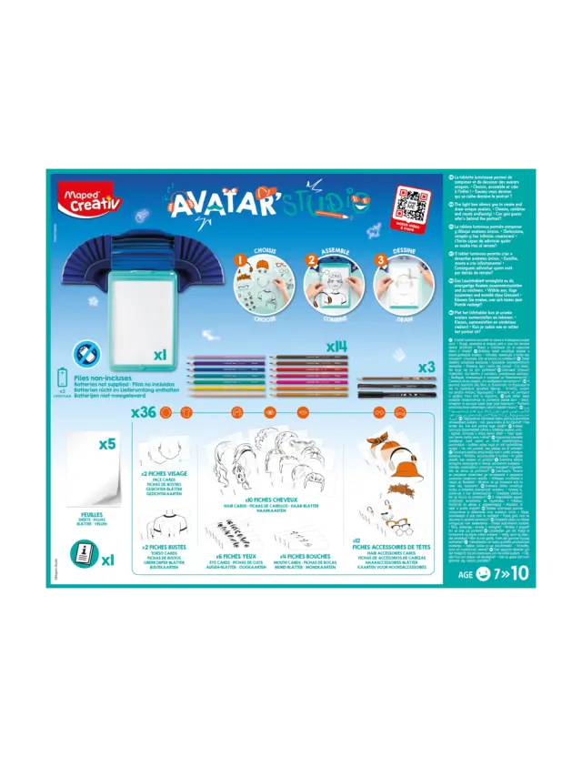 MAPED Creative Φωτεινό Tablet Ζωγραφικής: Avatar Studio 3