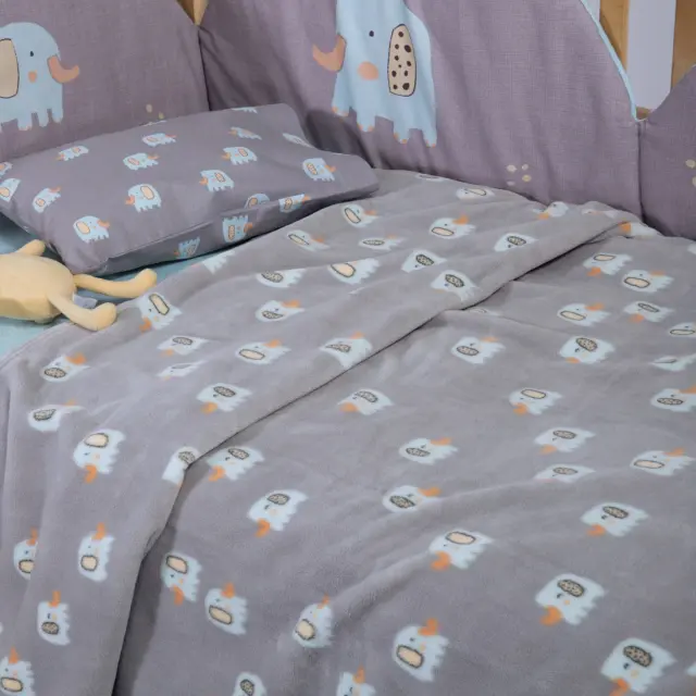 Κουβέρτα Fleece Βρεφική Αγκαλιάς Elephants 110x150 Nef Nef Homeware, 100% ΠΟΛΥΕΣΤΕΡΑΣ - GREY (040959) 2