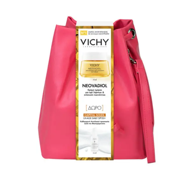 Vichy Promo Neovadiol με Replenishing Antisagginess Kρέμα Hμέρας για την Eμμηνόπαυση + Δώρο Capital Soleil UV Age Daily SPF50+ Αντηλιακό Προσώπου, 15ml, 1τεμ, 1σετ