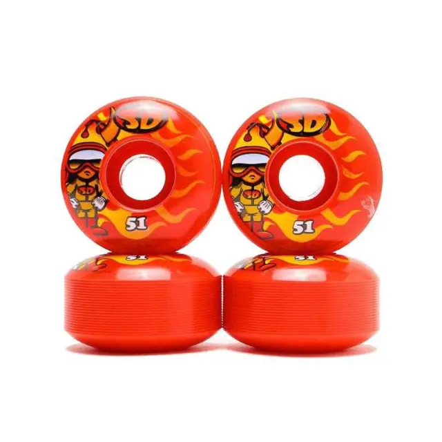 Speed Demons Red Wheels Hot Shot Multi - Κόκκινα ροδάκια 51mm