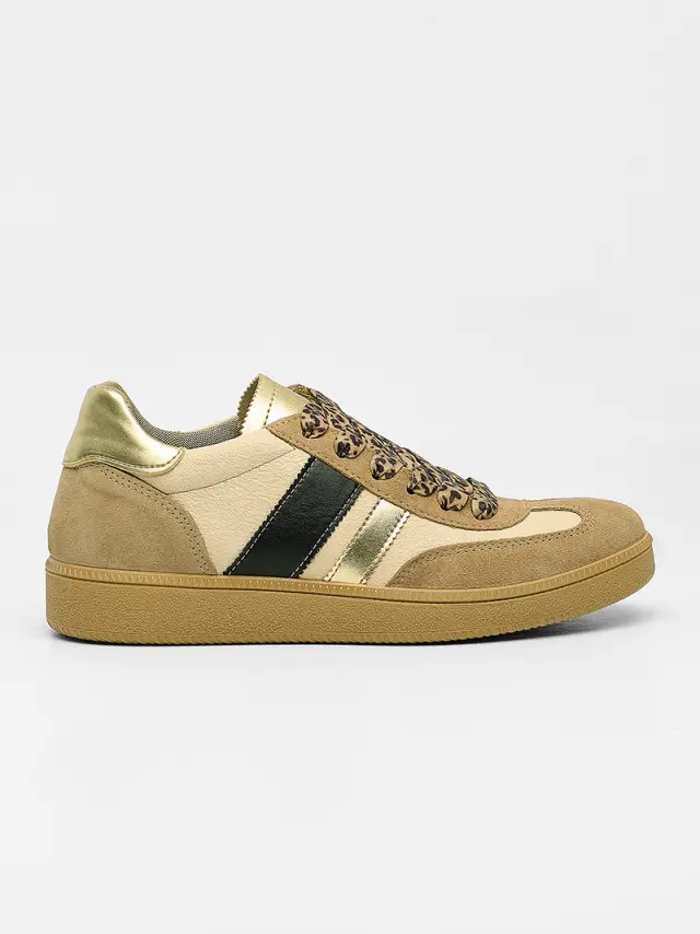 Imac Sneakers Γυναικείο δέρμα/δέρμα Nubuck Μπεζ IMA/106780 BISCOTTO 3