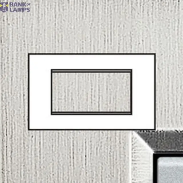 Cover Plate 4 Modules, Brushed Steel